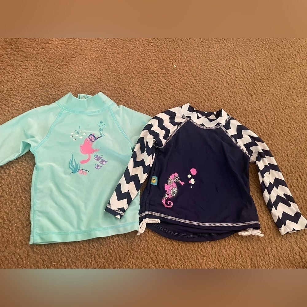 Bundle Toddler Swimming Rash Guard Tops Size 18M/2t